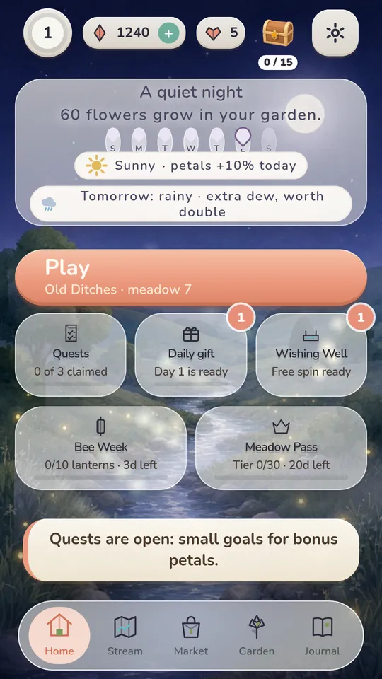 Budbrooke home screen