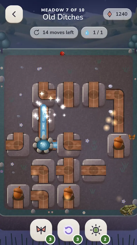 Starting a meadow puzzle